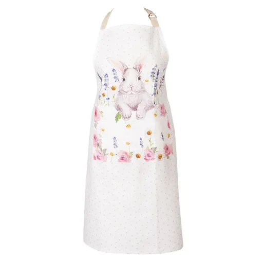 Kuchyňská zástěra Lavander Fields s králíčkem - 70*85 cm LF41E