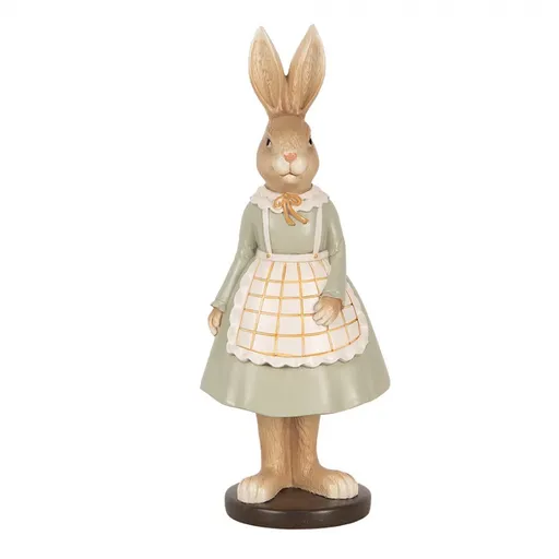 Dekorace figurka králičí žena v šatech - 9*7*22 cm 6PR5128
