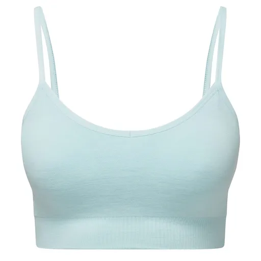 TriDri® Bezešvá sportovní podprsenka 3D Fit - Nebesky modrý melír | L