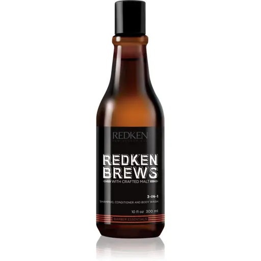 Redken Brews 3 v 1 šampon, kondicionér a sprchový gel 300 ml
