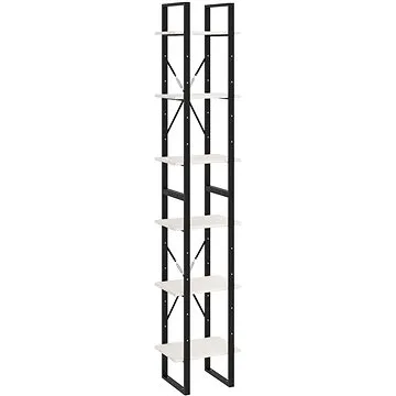 Shumee vysoký bílý 40×30×210 cm masivní borové dřevo, 806503 (806503)