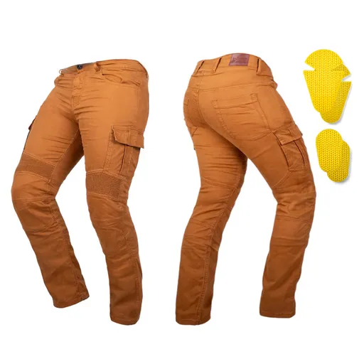 Moto jeansy W-TEC Wallbridge Caramel karamelová 34/36