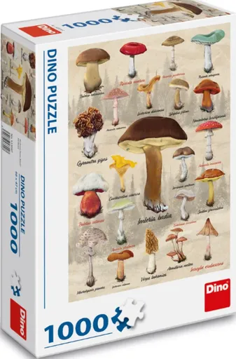 Puzzle Houby koláž 1000 dílků