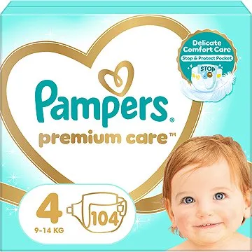 PAMPERS Premium Care Maxi vel. 4 (104 ks) (4015400465447)