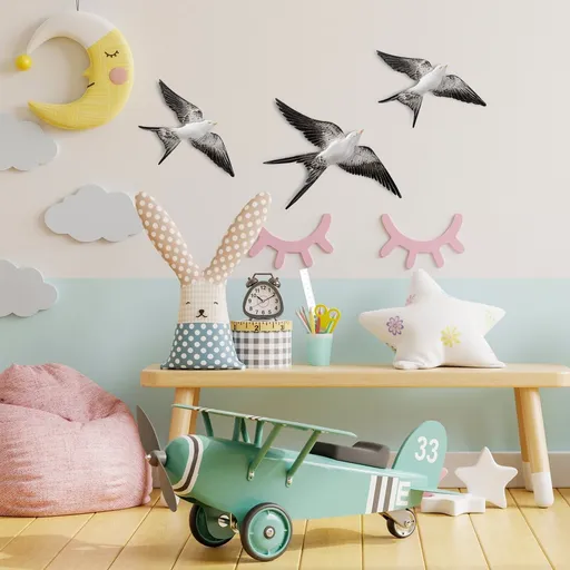 Dekorativní doplněk na zeď Flying Swallow - 2