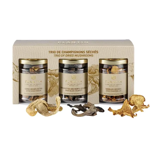 Sušené houby, sada 3 ks, hříbky