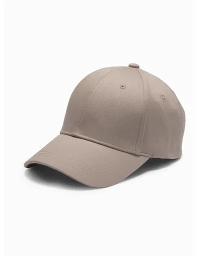 Jednobarevná pánská baseballová čepice – popelavě šedá V7 OM-ACCS-0105