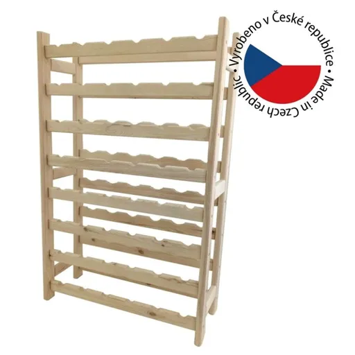 Gaboni 87649 Dřevěný stojan na víno pro 48 lahví, 64 x 120 x 25 cm