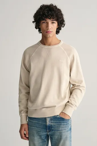 MIKINA GANT SUNFADED C-NECK SWEAT SILKY BEIGE