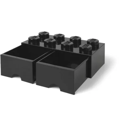 LEGO® Úložný box 8 s šuplíky - černá