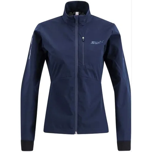 Swix PACE WIND Dámská funkční běžecká bunda, tmavě modrá, velikost