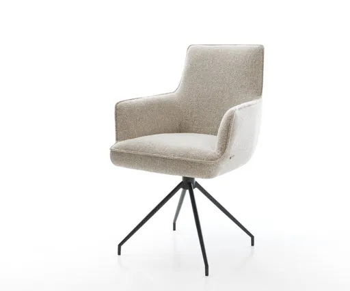 Jídelní židle Heira-Flex s područkami látka Měkký béžová