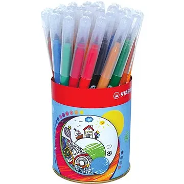 STABILO Trio A-Z - 36 ks plechová dóza - 13 různých barev (4006381355360)