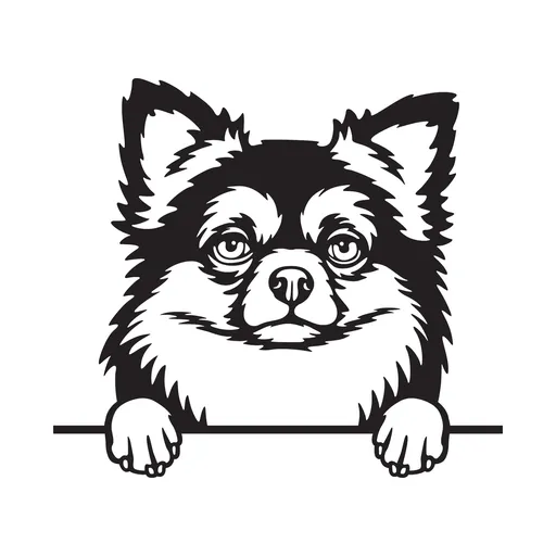 Vsepropejska Čivava dřevěná dekorace na zeď Rozměr (cm): 38 x 34, Typ: Čivava 2