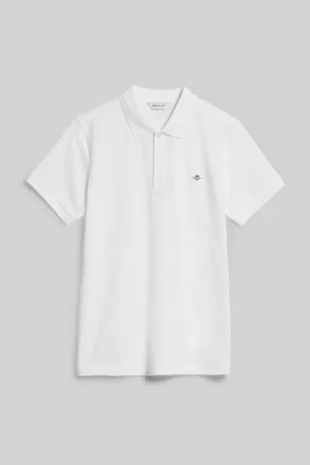 POLOKOŠILE GANT SHIELD SS PIQUE WHITE