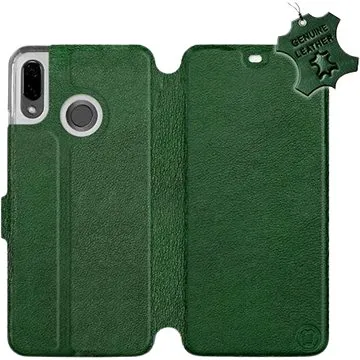 Flip pouzdro na mobil Huawei Nova 3 - Zelené - kožené -   Green Leather (5903226525928)