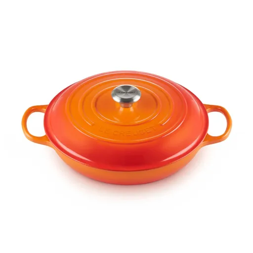 Kastrol SIGNATURE 30 cm, 3,5 l, FLAME, litina, Le Creuset