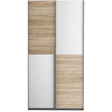 Policová skříň Kamryn, dub sonoma/bílá, šířka 120 cm (FO-OHS722X4-Q45)