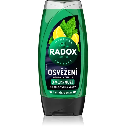 Radox Men Osvěžení sprchový gel na obličej, tělo a vlasy 450 ml