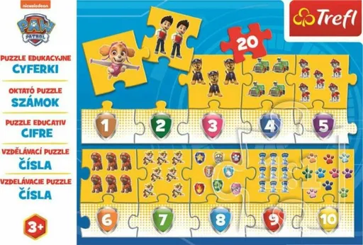 Trefl Puzzle Tlapková patrola - Čísla / 20 dílků