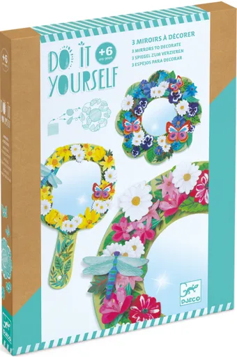 DIY Květinová zrcátka