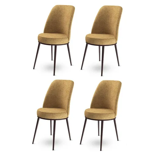 Sada jídelních židlí Dexa Cappuccino and Brown, 4 ks, 4 ks