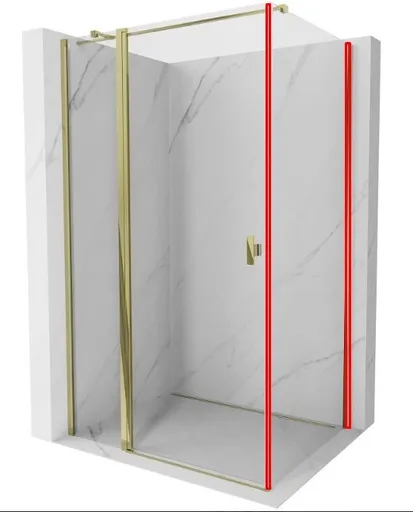 MEXEN MIST nástěnný profil, zlatá 8A0-00-50