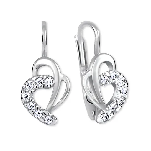 Soliter Půvabné náušnice z bílého zlata se zirkony 239 001 00585 07