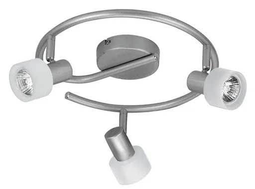 Chytrá spirálová stropní lampa 3X50W GU10 stříbrnobílá