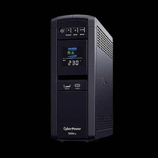 CyberPower PFC SineWave LCD GP UPS 1350VA/810W, Schuko zásuvky