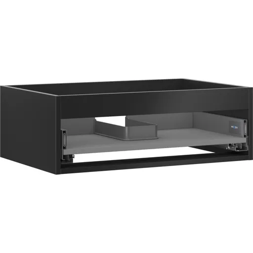 MEXEN Box-A skříňka pro umyvadlo 70, 1 šuplík, černá mat 91AX0-0700-235-1-71