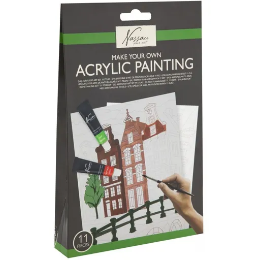 Craft Creative Akrylová malířská sada domy