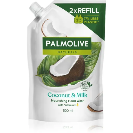 Palmolive Naturals Coconut & Milk tekuté mýdlo na ruce – náhradní náplň 500 ml