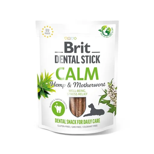 Brit Care Dog Dental Stick Calm with Hemp & Motherwort 7 ks