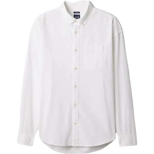 GAP OXFORD Pánská košile, bílá, velikost