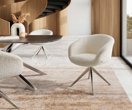 Otočná židle Vinka-Flex s područkami křížová podnož široká