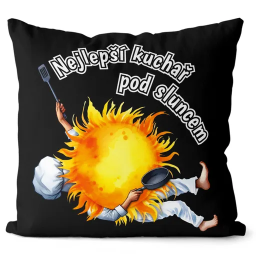 Polštář Kuchař pod sluncem (Velikost: 55 x 55 cm)