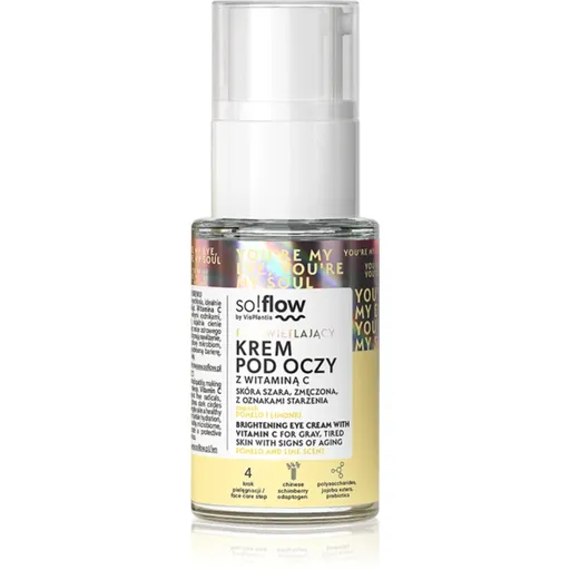 so!flow Brightening Eye Cream With Vitamin C detoxikační a rozjasňující krém na oční okolí s vitaminem C 15 ml