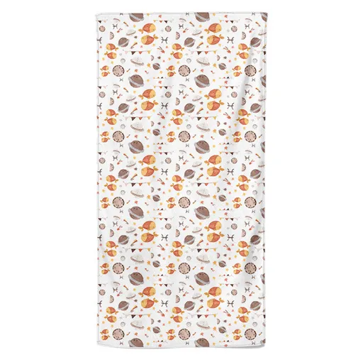 Osuška Znamení Watercolor Ryby  (21.1. - 20.3.) (Velikost osušky: 100x170cm)