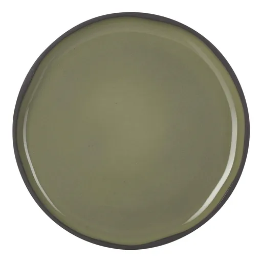 Snídaňový talíř khaki Cardamon CARACTERE REVOL