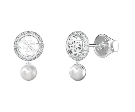 Guess Fashion ocelové náušnice s perličkou Tiny Pearly JUBE05517JWRHT/U