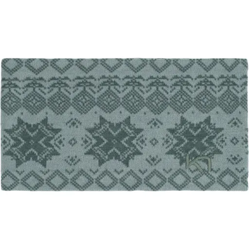 KARI TRAA VILMA Dámská merino čelenka, tmavě zelená, velikost UNI