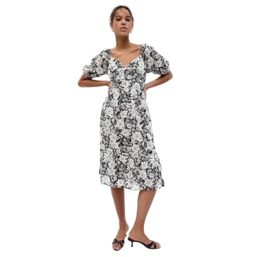 GAP SS PUFF Dámské šaty, černá, velikost