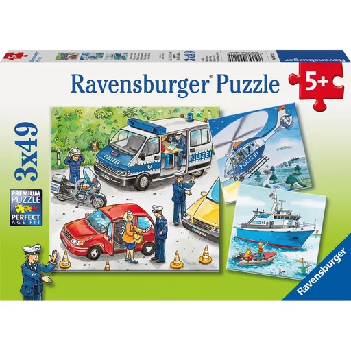 Ravensburger puzzle 092215 Policie zasahuje 3x49 dílků