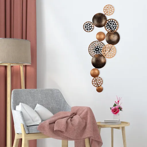 Dekorativní kovový doplněk na zeď Bronte - CH103-3