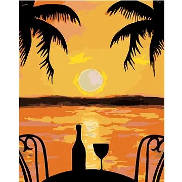 Malování podle čísel - Romantika pod palmou (HRAmal00694nad)