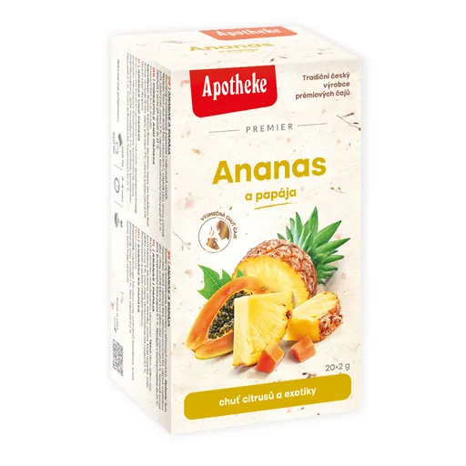 Apotheke Ananas a papája nálevové sáčky 20x 2 g