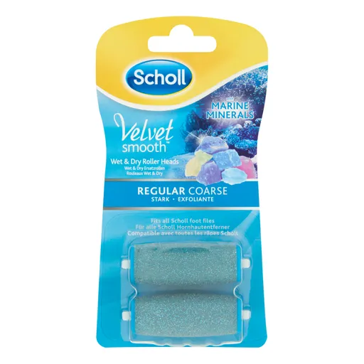 Scholl Expertcare Velvet Smooth Wet & Dry regular stark náhradní hlavice 2 ks