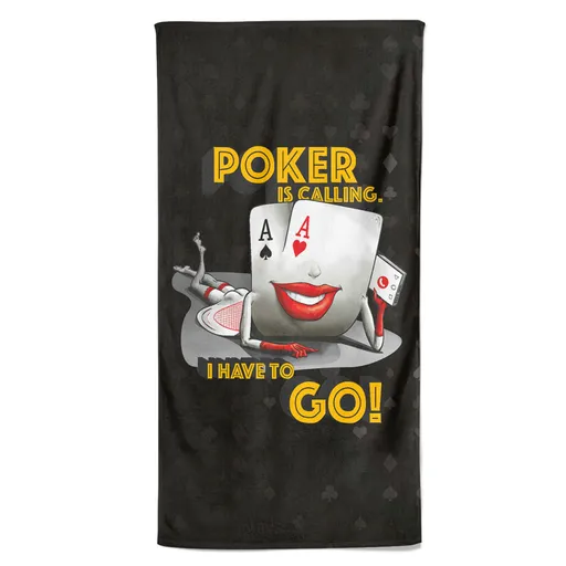 Osuška Poker calling (Velikost osušky: 70x140cm)