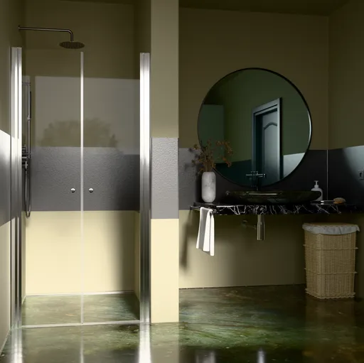 H K Sprchové dveře PURE D2 80 dvoukřídlé 76-81 x 190  PURED280